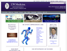 Tablet Screenshot of orthop.washington.edu