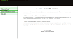 Desktop Screenshot of mouseparalogy.gs.washington.edu