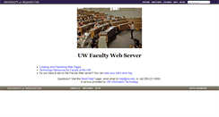 Desktop Screenshot of faculty.washington.edu