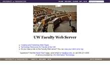 Tablet Screenshot of faculty.washington.edu