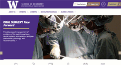 Desktop Screenshot of dental.washington.edu