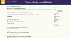 Desktop Screenshot of journals.lib.washington.edu