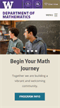 Mobile Screenshot of math.washington.edu