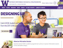 Tablet Screenshot of hcde.washington.edu
