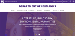 Desktop Screenshot of germanics.washington.edu