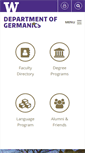 Mobile Screenshot of germanics.washington.edu