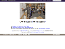 Tablet Screenshot of courses.washington.edu