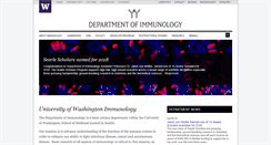Desktop Screenshot of immunology.washington.edu
