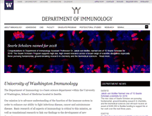Tablet Screenshot of immunology.washington.edu