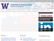 Tablet Screenshot of polisci.washington.edu