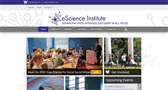 Desktop Screenshot of escience.washington.edu