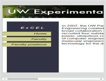 Tablet Screenshot of excel.washington.edu